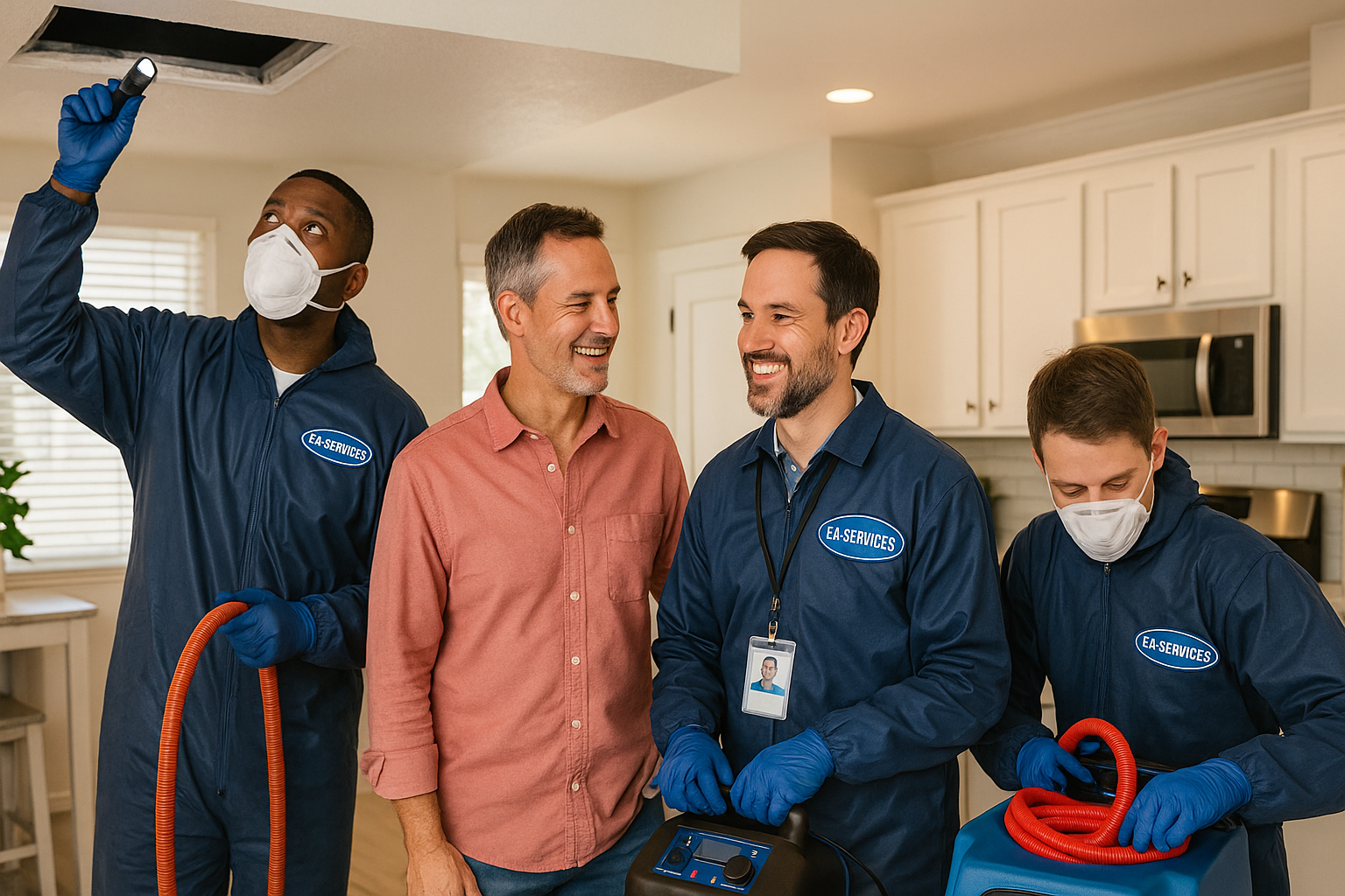 Professional cleaning team working in Albuquerque
